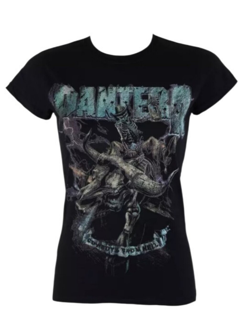 Pantera Vintage Rider Cowboys From Hell LG T-Shirt
